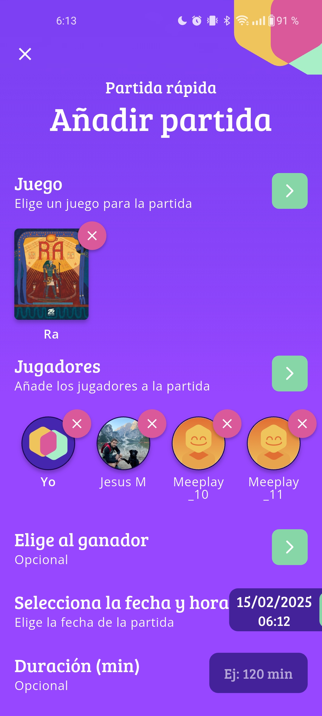 Registrar una partida de Catan en Meeplay