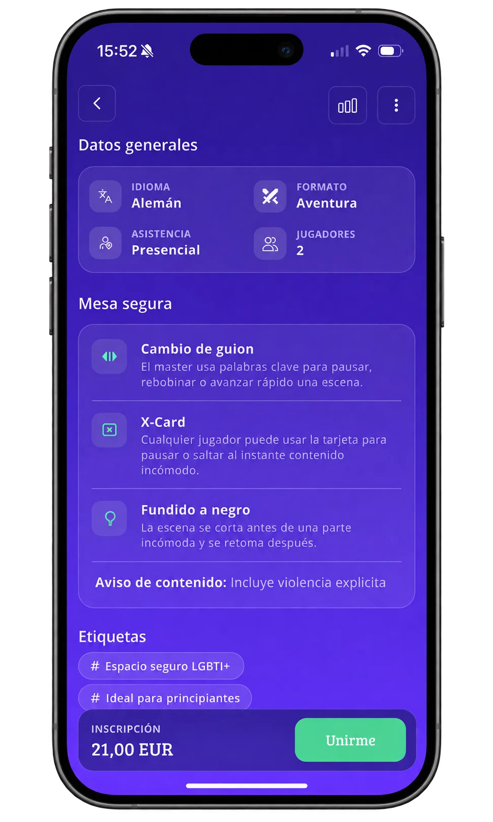Más información, más tranquilidad