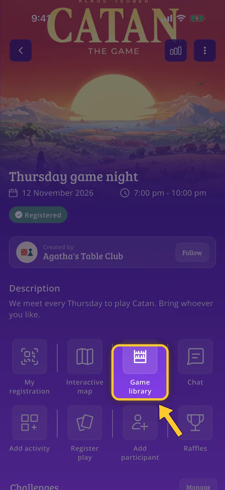 How to add a game library to a Meeplay
