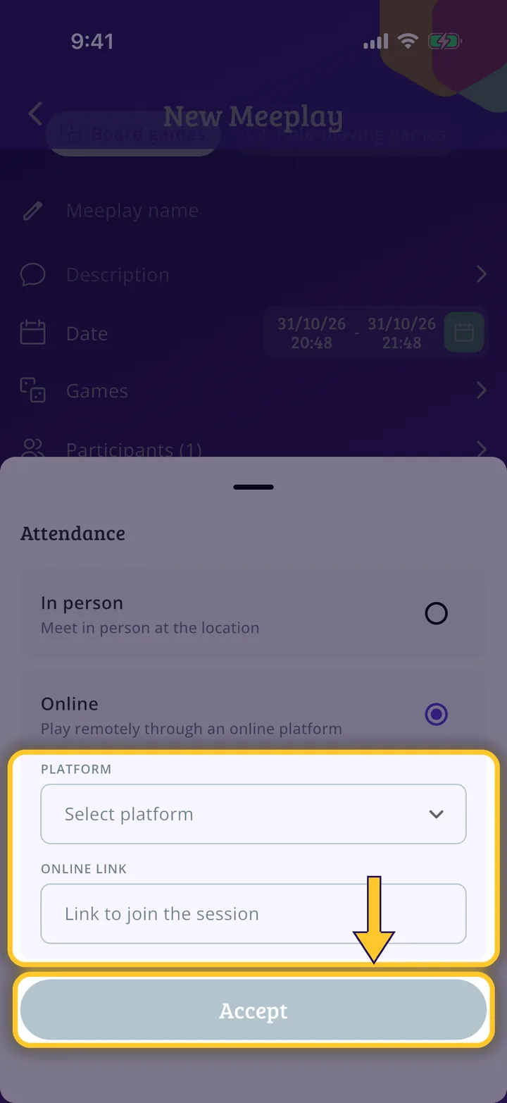 How to create an online Meeplay