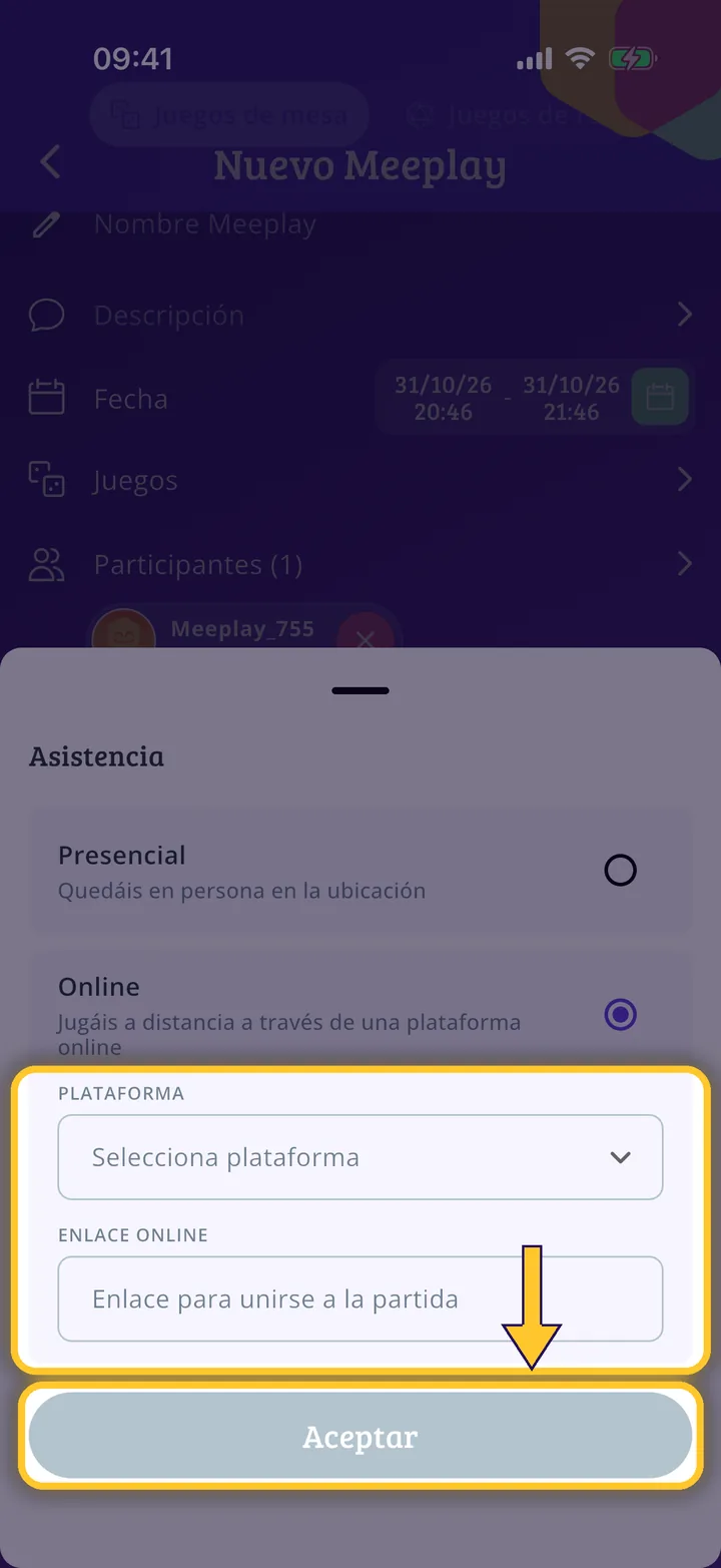 Cómo crear un Meeplay online