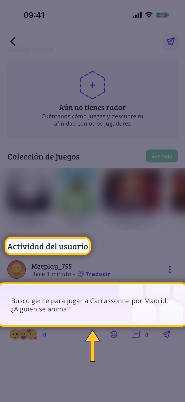 Dónde se encuentra tu actividad como usuario